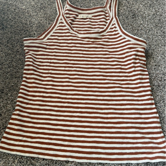 Madewell Tops - Madewell Striped Tank Top size large. Basic summer tank.